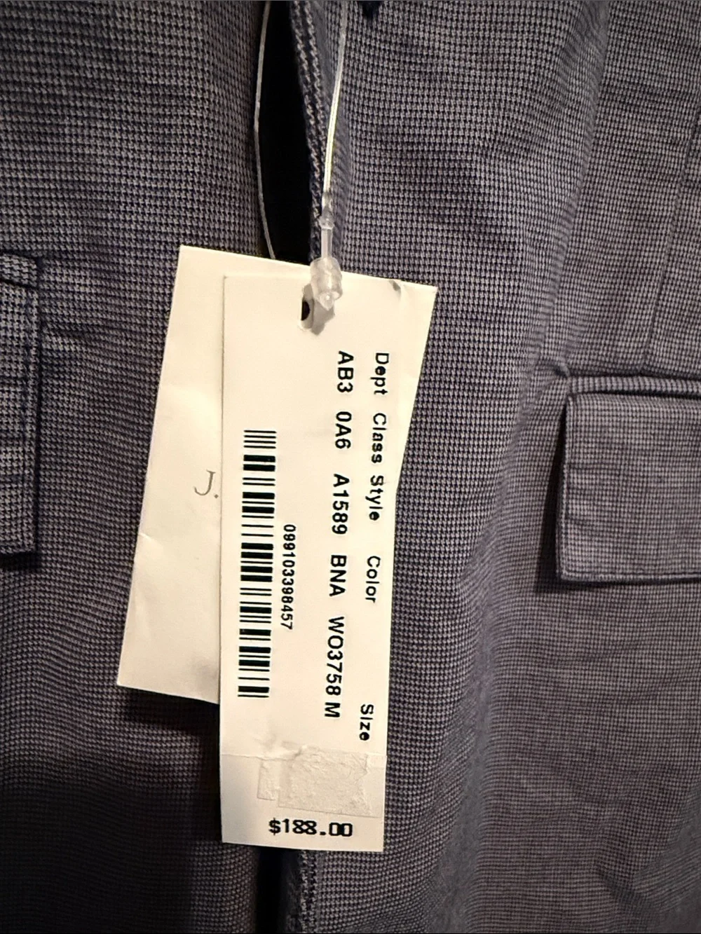 J. Crew Men's Lightweight Slate Gray Jacket Blazer